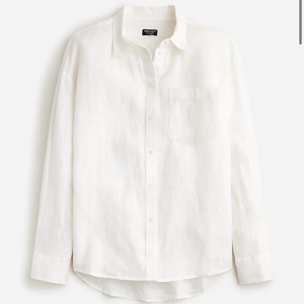 J. Crew Etienne oversized shirt in Baird McNutt
Irish linen size xs